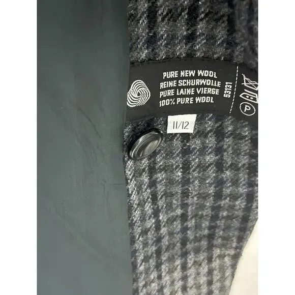 Vintage Womens Blazer Tweed Pure Wool Houndstooth SZ 11/12 - Picture 3 of 6